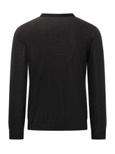 Slowear Black Lightweight Wool Long Sleeve Sweater - Collezione Happy Birthday | Lidia Shopping