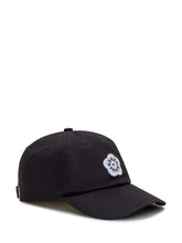 Kenzo black cap with embroidered flower - Collezione Happy Birthday | Lidia Shopping