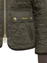Barbour Giacca Trapuntata Verde con Colletto in Velluto - Abbigliamento Donna | Lidia Shopping