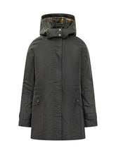 Barbour Parka Nero Cerato con Cappuccio - Abbigliamento Donna | Lidia Shopping