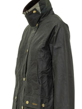 Barbour Giacca Cerata Nera con Colletto in Velluto Marrone - Abbigliamento Donna | Lidia Shopping