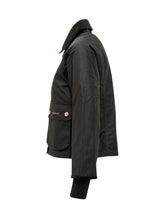 Barbour Giacca Nera Cerata con Tasche - Abbigliamento Donna | Lidia Shopping