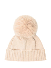 Exterior Cappello in Cashmere Beige con Pompon - Accessori Donna | Lidia Shopping