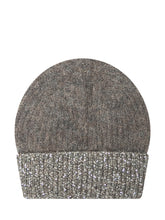 Exterior Beanie in Lana Marrone con Paillettes - Accessori Donna | Lidia Shopping