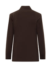 Exterior Blazer Doppiopetto Marrone in Maglia - Abbigliamento Donna | Lidia Shopping