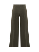 Fabiana Filippi Pantaloni Palazzo Verde Oliva - Abbigliamento Donna | Lidia Shopping