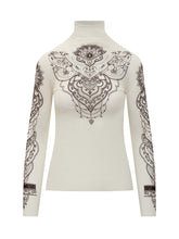 Exterior Ivory Turtleneck with Graphic Print - Collezione Happy Birthday | Lidia Shopping