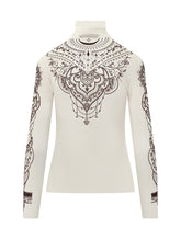 Exterior Ivory Turtleneck with Graphic Print - Collezione Happy Birthday | Lidia Shopping