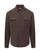 Camicia Cruna Marrone in Lana - Abbigliamento Uomo | Lidia Shopping