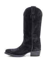 Duca Nero Stivali Texani in Camoscio Nero - Collezione Happy Birthday | Lidia Shopping