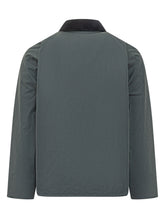 Barbour x Paul Smith Green Waxed Jacket with Corduroy Collar - Barbour x Paul Smith | Lidia Shopping