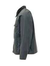 Barbour x Paul Smith Green Waxed Jacket with Corduroy Collar - Barbour x Paul Smith | Lidia Shopping