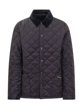 Barbour Black Quilted Jacket with Velvet Collar - Barbour | Lidia Shopping