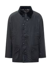 Barbour Giacca Cerata Nera con Colletto in Velluto - Abbigliamento Uomo | Lidia Shopping