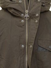 Barbour Green Hooded Jacket with Shearling Lining - Collezione Happy Birthday | Lidia Shopping