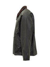 Barbour Green Waxed Jacket with Corduroy Collar - Collezione Happy Birthday | Lidia Shopping