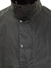 Barbour Green Waxed Jacket with Corduroy Collar - Collezione Happy Birthday | Lidia Shopping