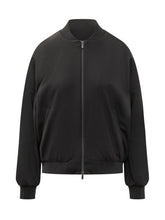 Nine The Morning Bomber Nero in Tessuto - Abbigliamento Donna | Lidia Shopping