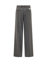 Nine The Morning Grey Striped Trousers - Collezione Happy Birthday | Lidia Shopping