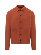 Filippo De Laurentiis Orange Wool Cardigan - Collezione Happy Birthday | Lidia Shopping