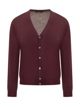 Cardigan in Lana Filippo De Laurentiis Bordeaux - Abbigliamento Uomo | Lidia Shopping
