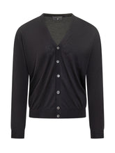 Cardigan in Lana Filippo De Laurentiis Nero - Abbigliamento Uomo | Lidia Shopping