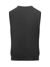 Filippo De Laurentiis Grey Wool Buttoned Vest - Collezione Happy Birthday | Lidia Shopping