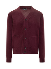 Filippo De Laurentiis Bordeaux Wool Cardigan with Pockets - Collezione Happy Birthday | Lidia Shopping