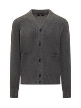 Filippo De Laurentiis Grey Wool Cardigan with Pockets - Collezione Happy Birthday | Lidia Shopping