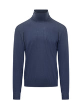 Filippo De Laurentiis Blue Wool Turtleneck - Collezione Happy Birthday | Lidia Shopping