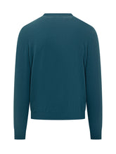 Filippo De Laurentiis Petrol Green Wool Crewneck Sweater - Collezione Happy Birthday | Lidia Shopping