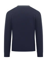 Filippo De Laurentiis Dark Blue Wool Crewneck Sweater - Collezione Happy Birthday | Lidia Shopping