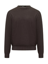 Filippo De Laurentiis Brown Wool Crewneck Sweater - Collezione Happy Birthday | Lidia Shopping