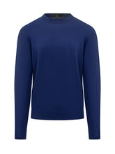 Filippo De Laurentiis Royal Blue Wool Crewneck Sweater - Collezione Happy Birthday | Lidia Shopping