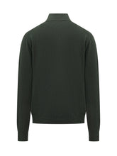 Filippo De Laurentiis Green Wool Half-Zip Sweater - Collezione Happy Birthday | Lidia Shopping