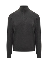 Filippo De Laurentiis Grey Wool Half-Zip Sweater - Collezione Happy Birthday | Lidia Shopping