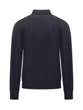 Filippo De Laurentiis Dark Blue Wool Long Sleeve Polo - Collezione Happy Birthday | Lidia Shopping