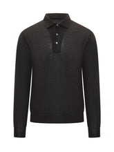 Filippo De Laurentiis Black Wool Long Sleeve Polo - Collezione Happy Birthday | Lidia Shopping