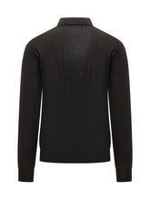 Filippo De Laurentiis Black Wool Long Sleeve Polo - Collezione Happy Birthday | Lidia Shopping