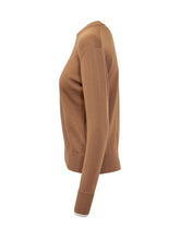 Maglia Alpha Studio Cammello con Colletto a Contrasto - Abbigliamento Donna | Lidia Shopping