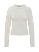 Alpha Studio White Wool Long-Sleeve Sweater - Alpha Studio | Lidia Shopping