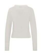Alpha Studio White Wool Long-Sleeve Sweater - Alpha Studio | Lidia Shopping