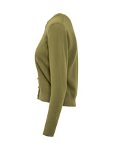 Green Wool Cardigan Alpha Studio - Alpha Studio | Lidia Shopping