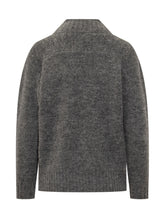 Maglione Alpha Studio Grigio con Frange Gioiello - Abbigliamento Donna | Lidia Shopping