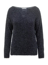 Alpha Studio Black Lurex Knit Sweater - Alpha Studio | Lidia Shopping