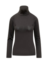 Black Jersey Turtleneck Alpha Studio - Alpha Studio | Lidia Shopping