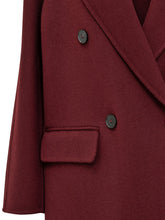 Double-Breasted Wool Coat Bordeaux Alpha Studio - Alpha Studio | Lidia Shopping