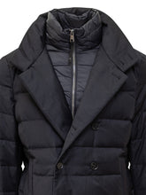 Duno Blue Double-Breasted Down Jacket - Collezione Happy Birthday | Lidia Shopping