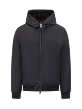 Duno Giacca Nera con Cappuccio in Tessuto Tecnico - Abbigliamento Uomo | Lidia Shopping