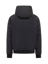 Duno Giacca Nera con Cappuccio in Tessuto Tecnico - Abbigliamento Uomo | Lidia Shopping